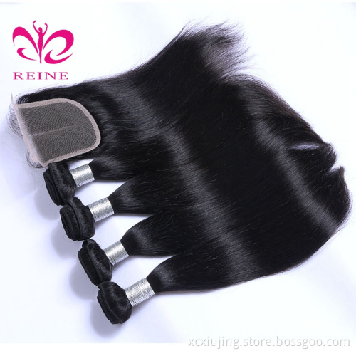 REINE Silky smooth  hair extension, unprocessed Vietnamese cheap price top selling 100% human hair with closure